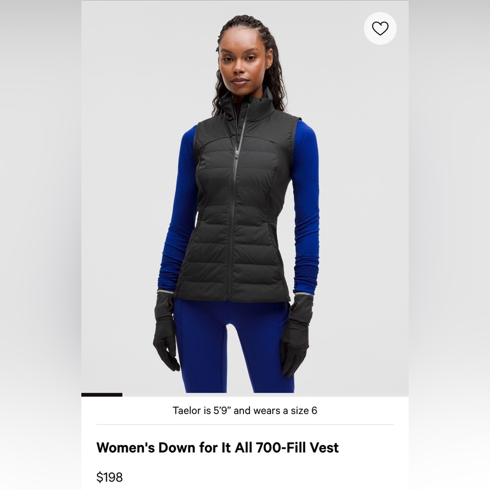 Lululemon Athletica Black Puffer Jacket